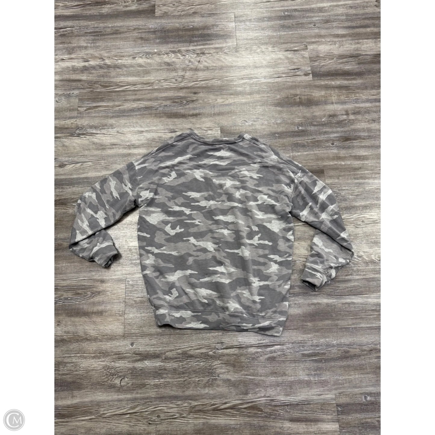 Athletic Sweatshirt Crewneck By Athleta In Camouflage Print, Size: M