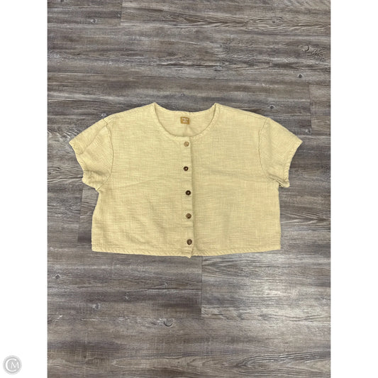Top Short Sleeve By Free People In Beige, Size: M
