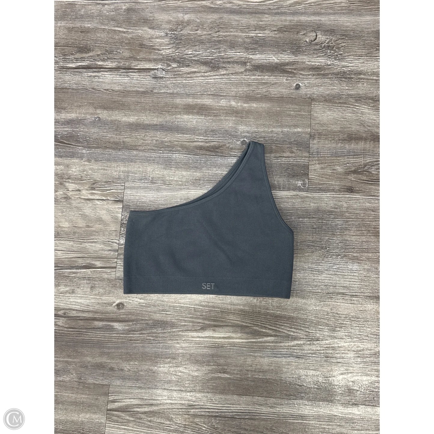 Athletic Tank Top By Set Active  In Grey, Size: M