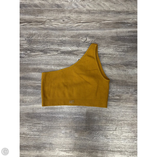 Athletic Tank Top By Set Active In Yellow, Size: M