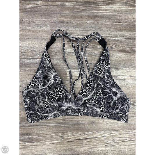 Athletic Bra By Lululemon In Black & White, Size: 8