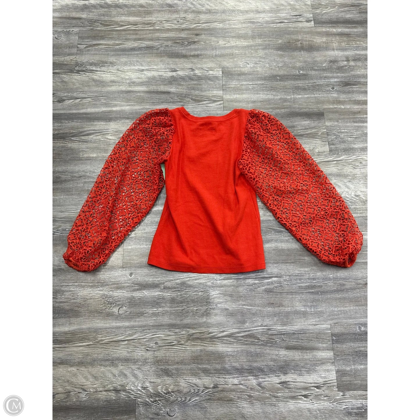Top Long Sleeve By Maeve In Red, Size: Xs