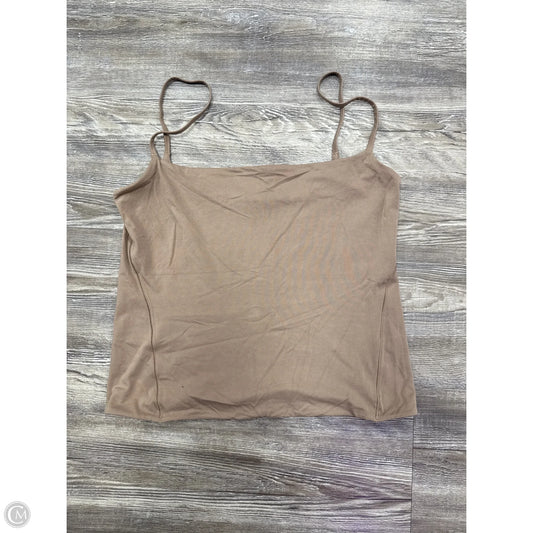 Athletic Tank Top By Lululemon In Tan, Size: L