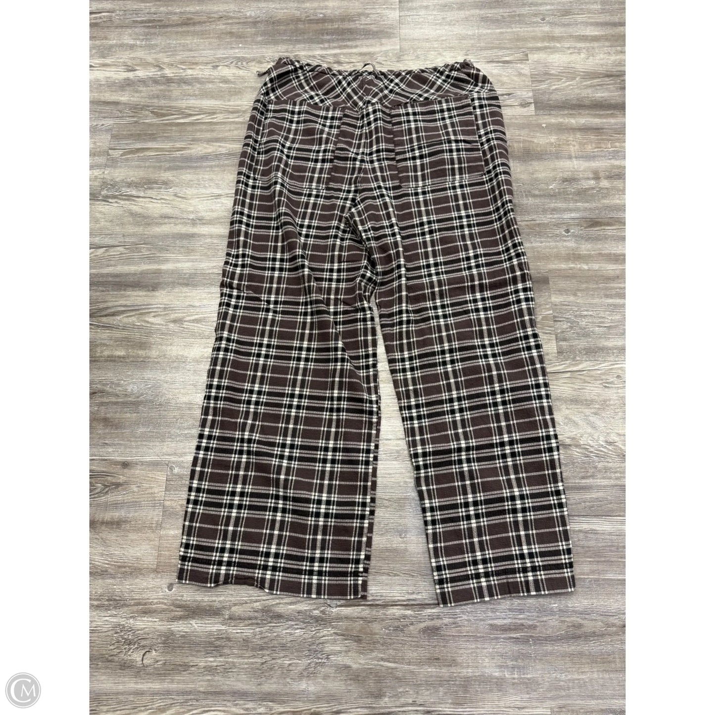 Pants Lounge By Free People In Plaid Pattern, Size: L