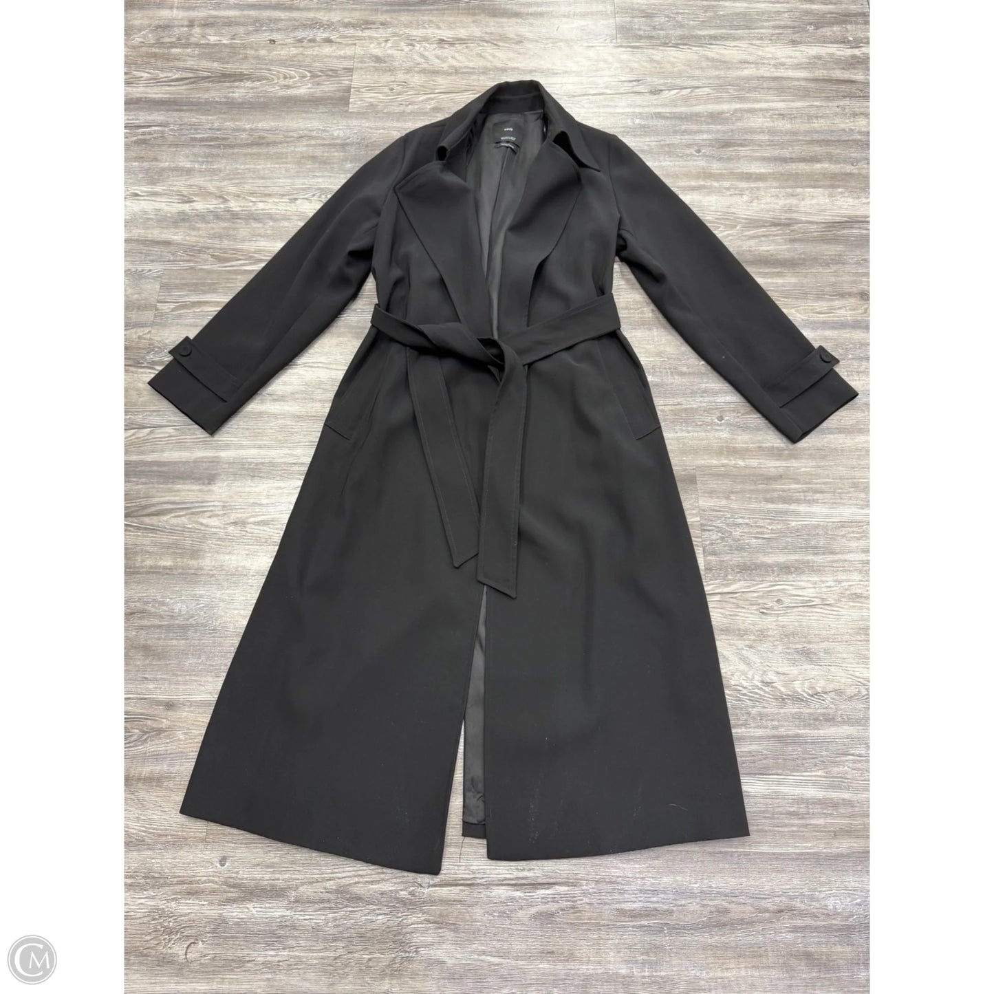 Coat Trench Coat By Mng In Black, Size: M