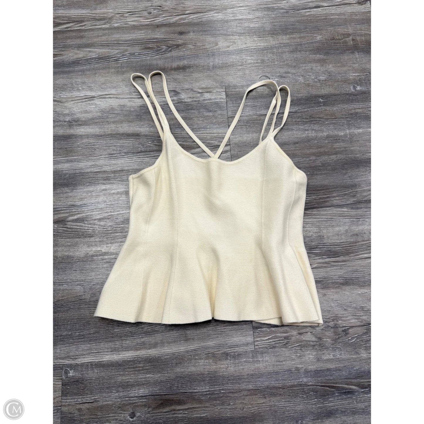 Top Sleeveless By Maeve In Cream, Size: M