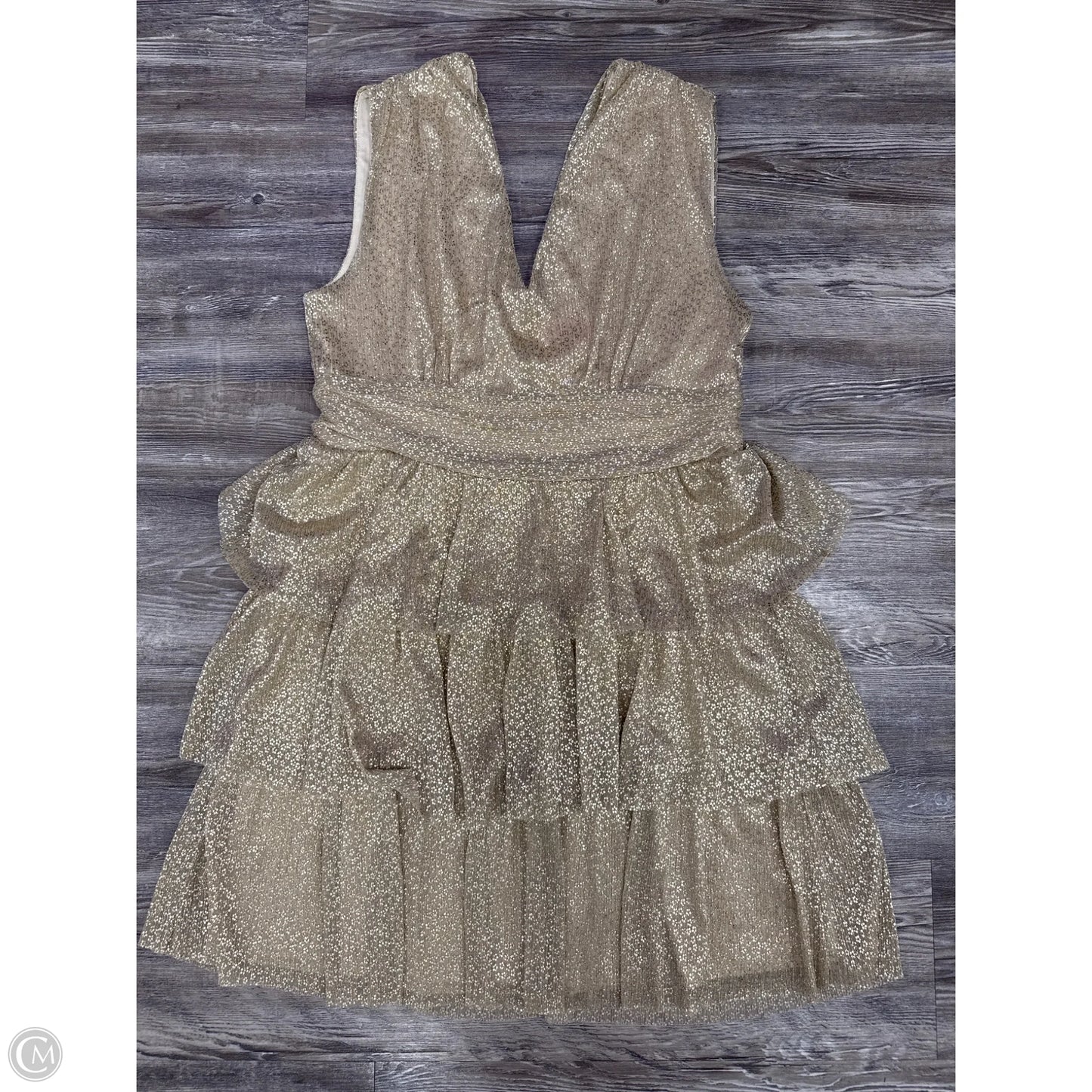 Dress Designer By Lilly Pulitzer In Gold, Size: L