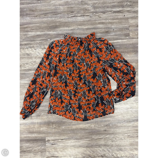 Top Long Sleeve By The fold  In Floral Print, Size: 6