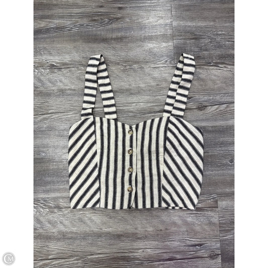 Top Sleeveless By Self Contrast In Black & Tan, Size: Xs