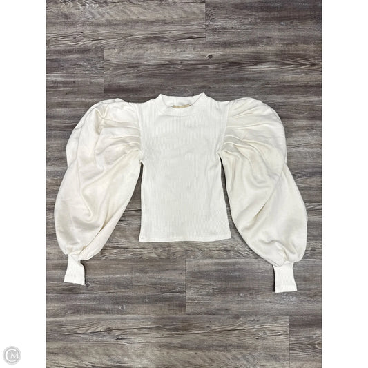 Top Long Sleeve By Ollari In White, Size: Xs