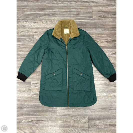 Coat Puffer & Quilted By Weatherproof In Green, Size: S