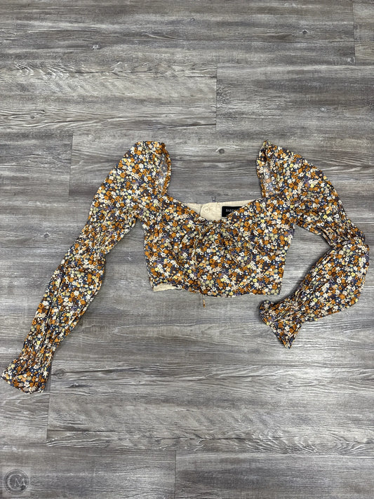 Top Long Sleeve By Bardot In Floral Print, Size: Xs