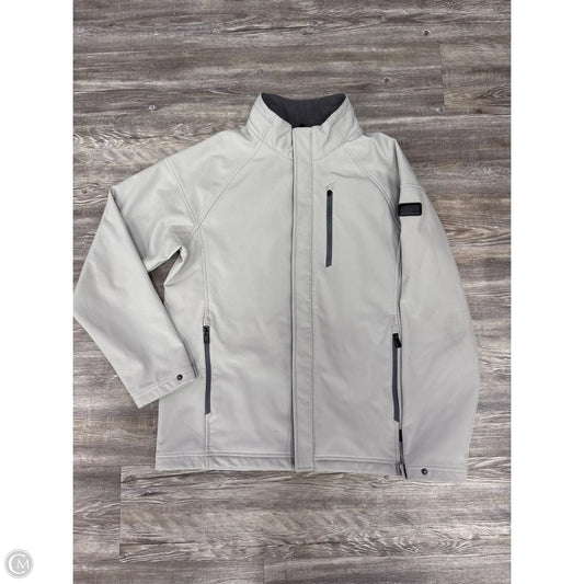 Jacket Designer By Tumi In Grey, Size: M