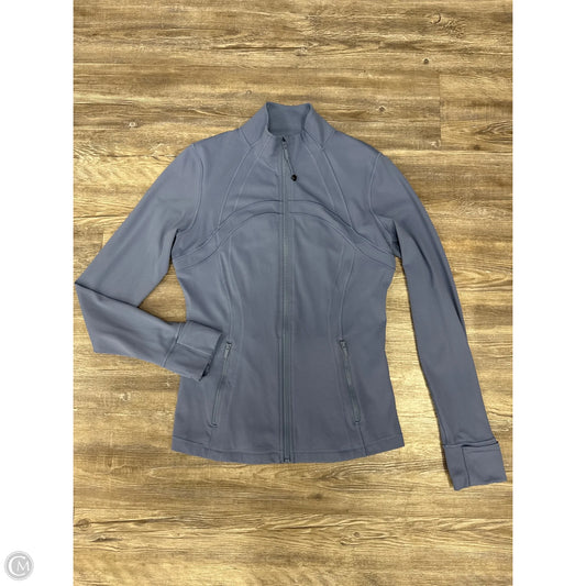 Athletic Jacket By Lululemon In Blue, Size: 12