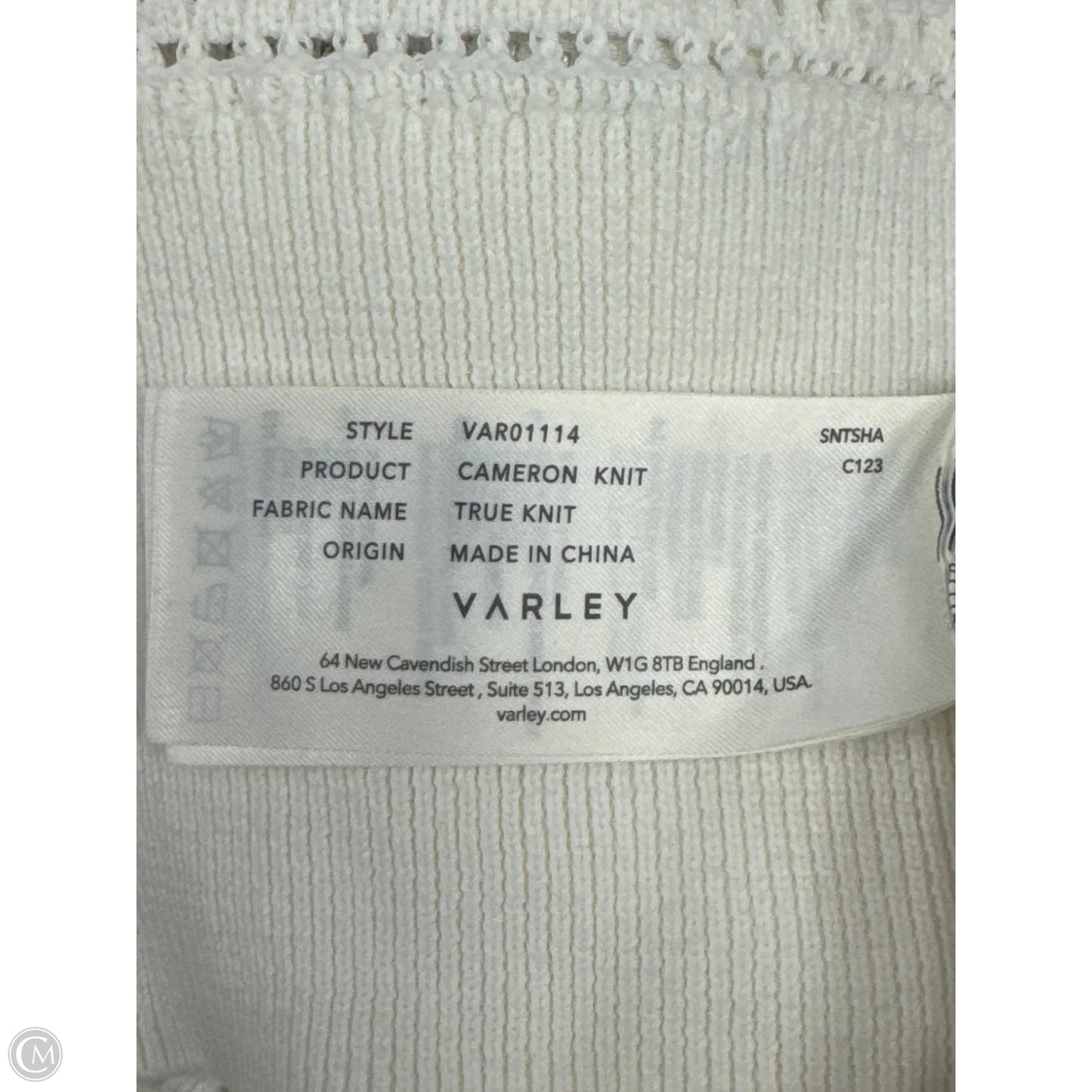 Sweater By Varley In White, Size: M