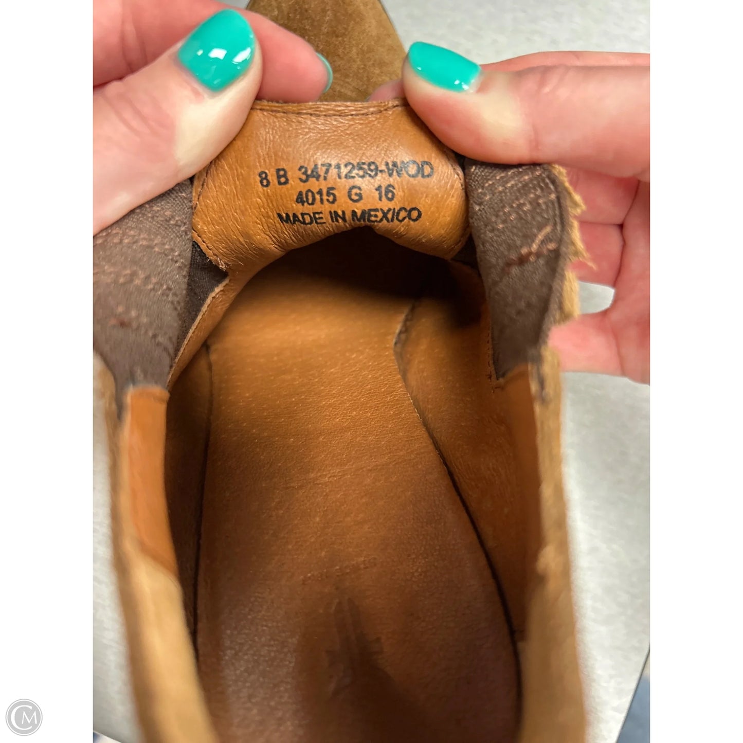 Boots Designer By Frye In Brown, Size: 8