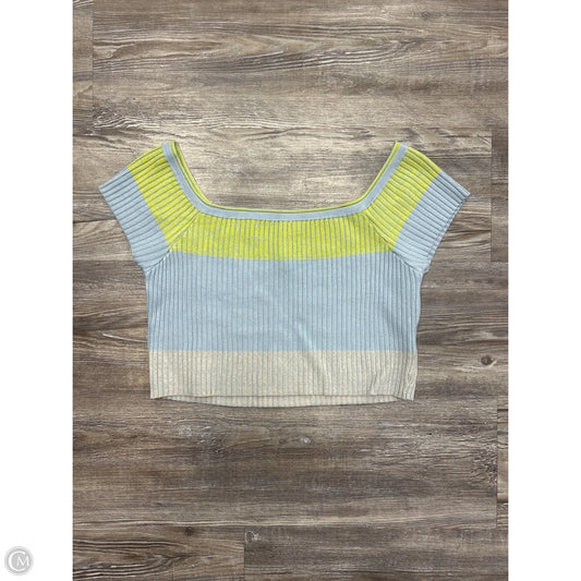 Top Short Sleeve By Anthropologie In Multi-colored, Size: M