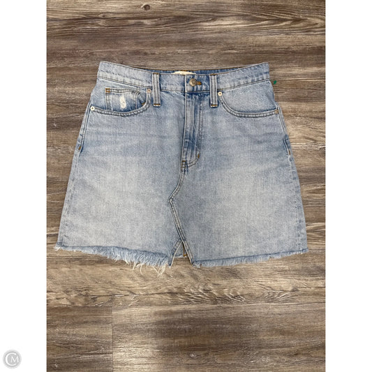 Skirt Mini & Short By Madewell In Blue Denim, Size: 6