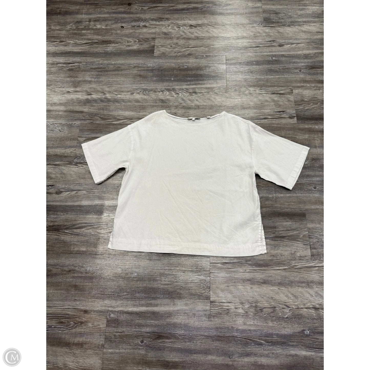 Top Short Sleeve By Vince In White, Size: S