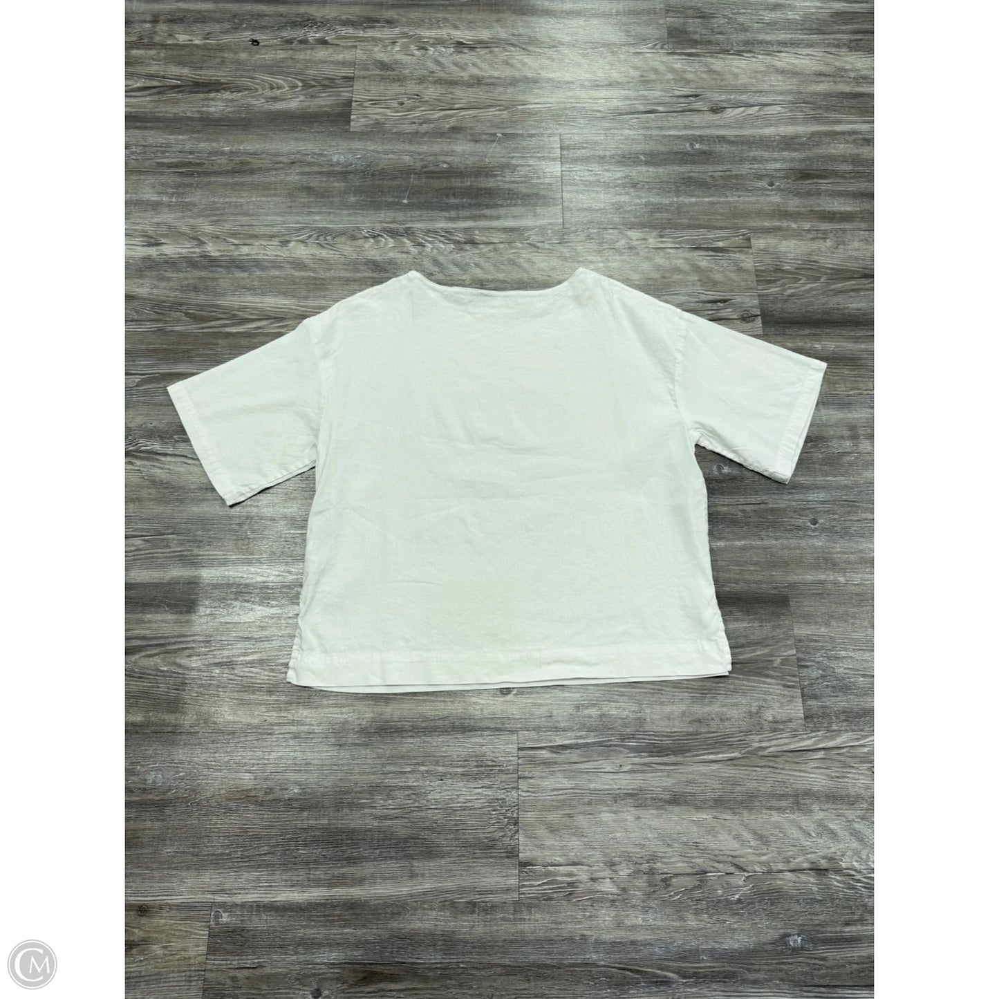 Top Short Sleeve By Vince In White, Size: S