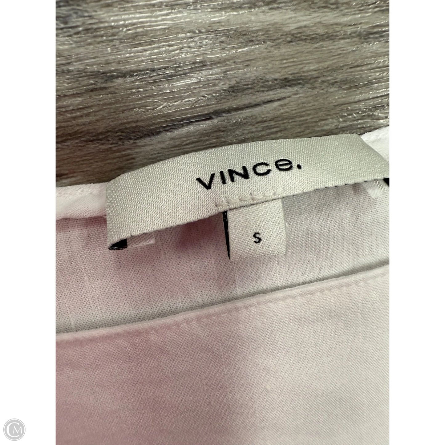Top Short Sleeve By Vince In White, Size: S