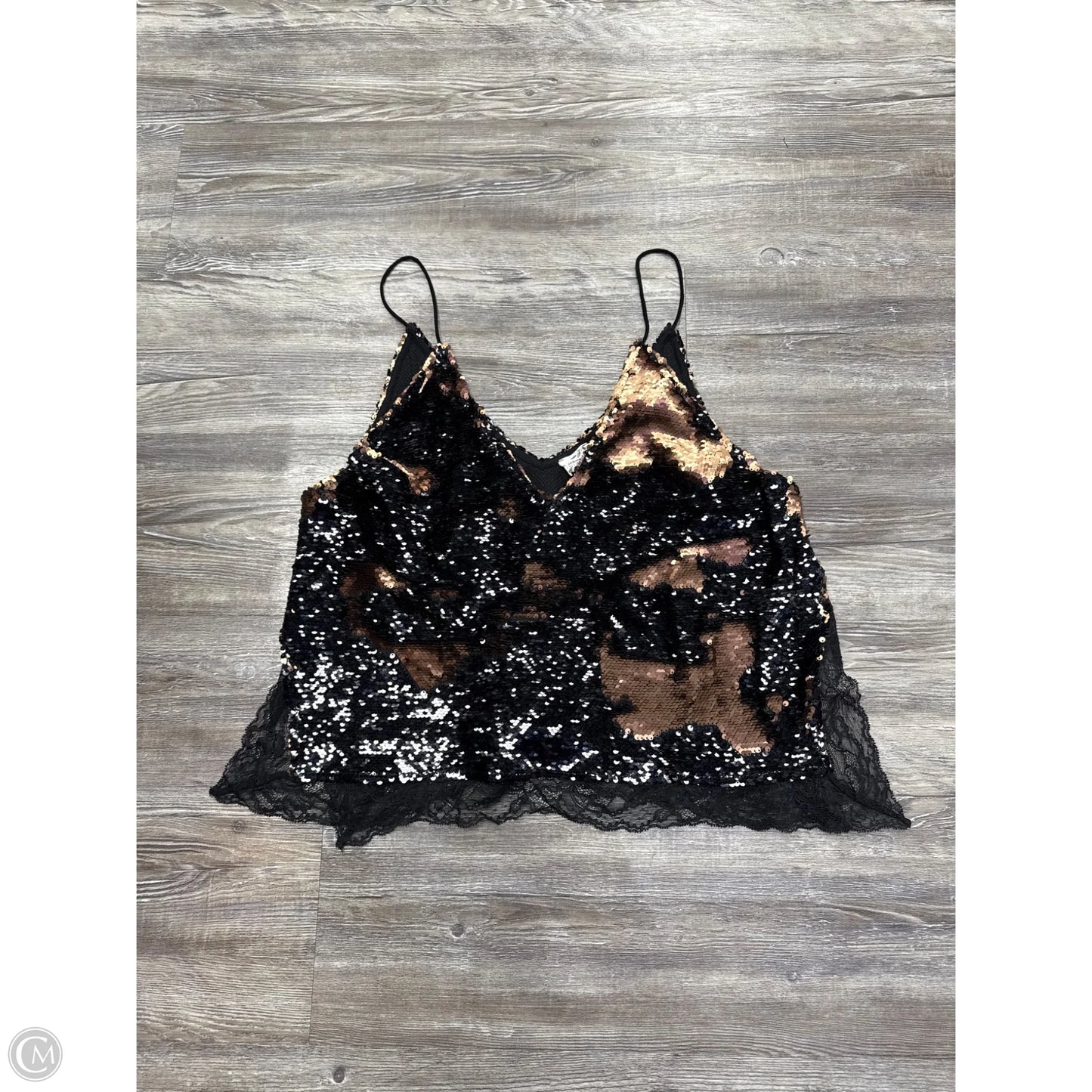 Top Short Sleeve By Free People In Black, Size: M