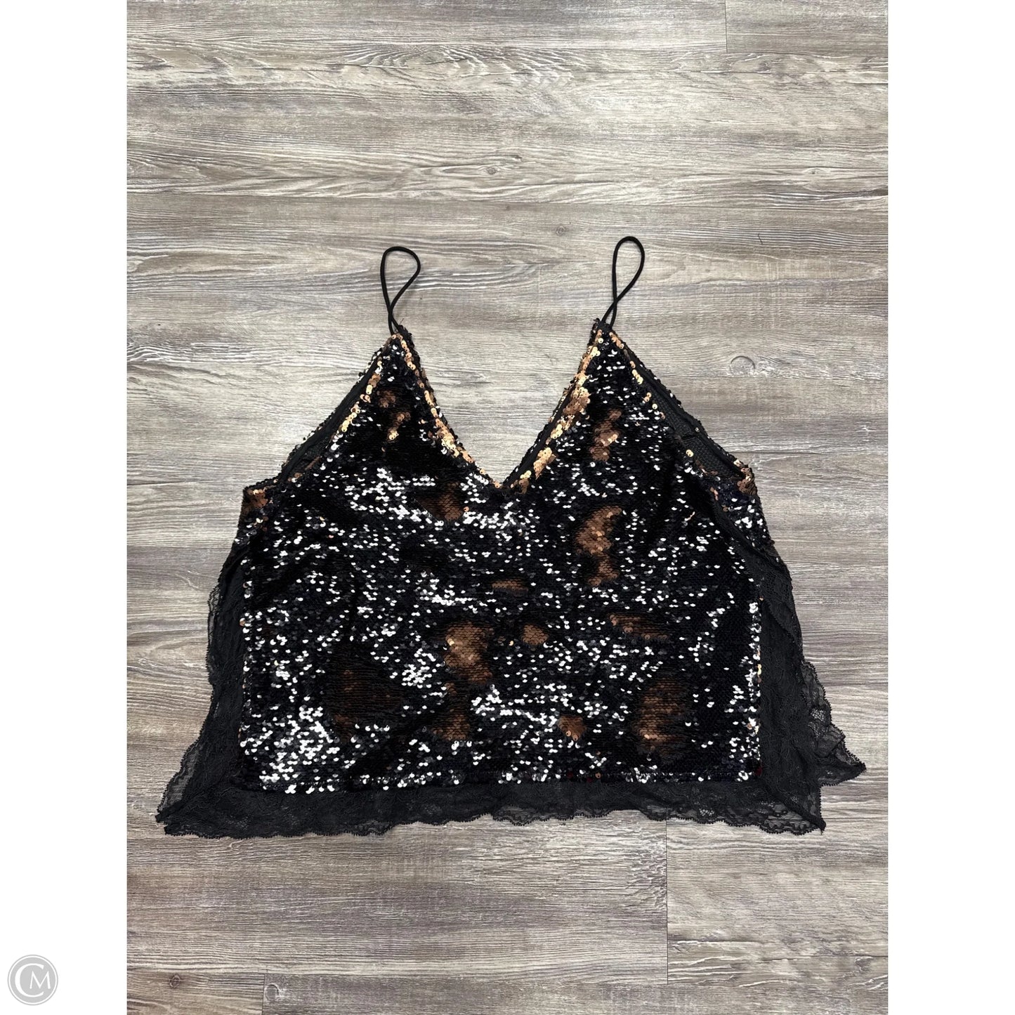 Top Short Sleeve By Free People In Black, Size: M