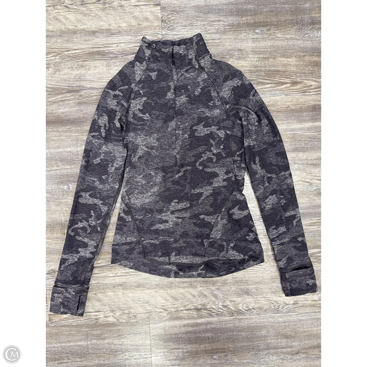 Athletic Top Long Sleeve Collar By Lululemon In Camouflage Print, Size: 4