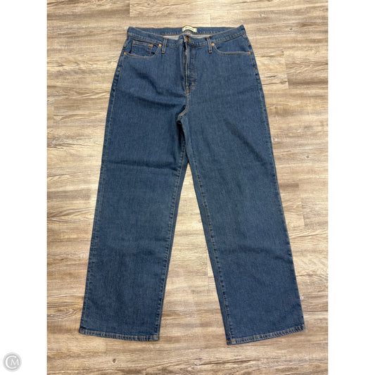 Jeans Wide Leg By Madewell In Blue Denim, Size: 16