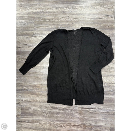 Sweater Cardigan By Halogen In Black, Size: 1x