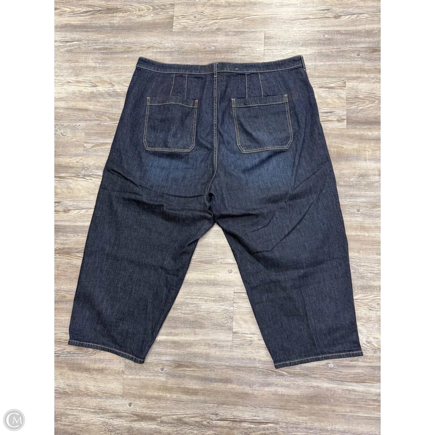 Jeans Straight By Anthropologie In Blue Denim, Size: 24