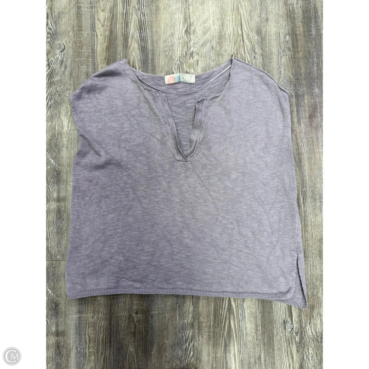 Top Short Sleeve By Free People In Purple, Size: Xs