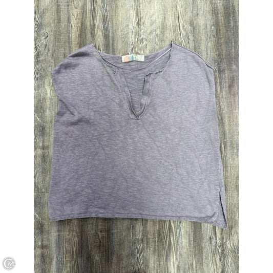 Top Short Sleeve By Free People In Purple, Size: Xs