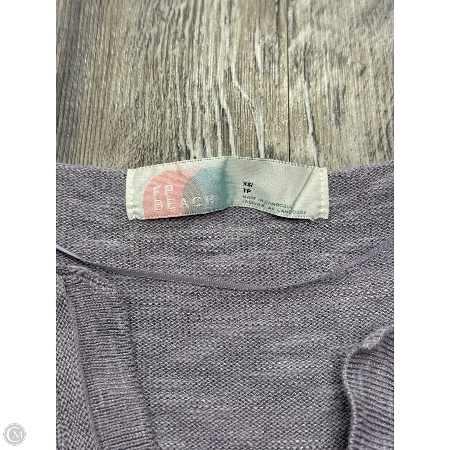 Top Short Sleeve By Free People In Purple, Size: Xs