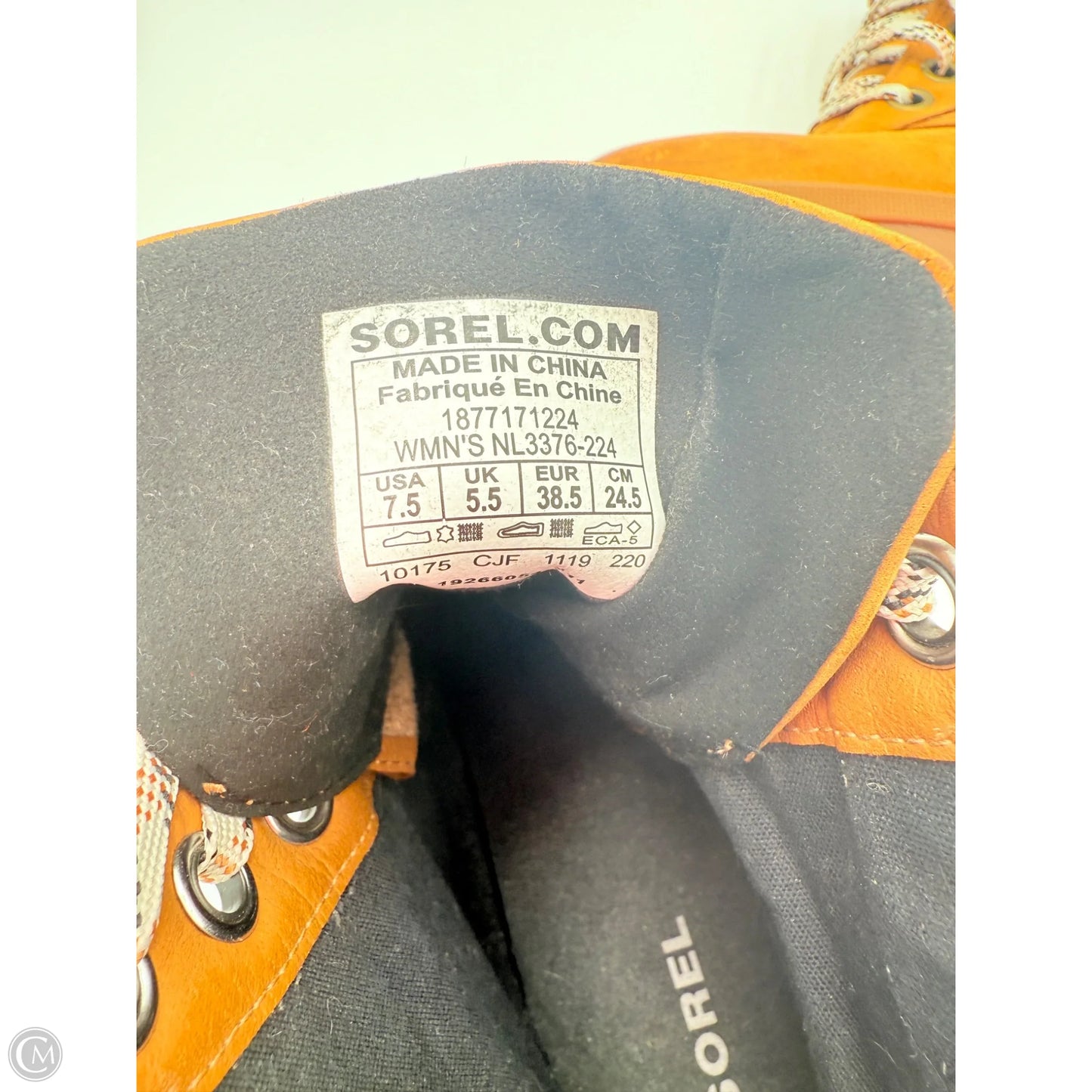 Boots Snow By Sorel In Grey & Tan, Size: 7.5