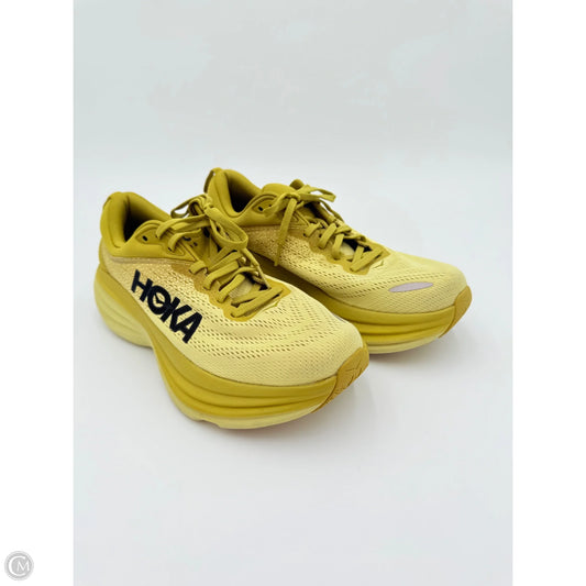 Shoes Athletic By Hoka In Yellow, Size: 9