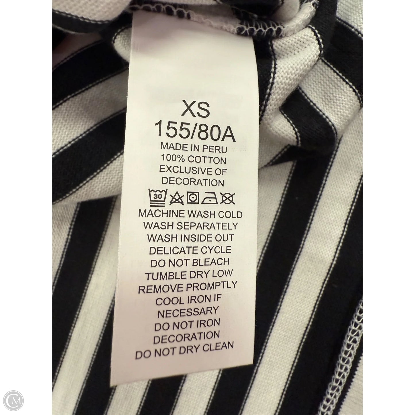 Top Long Sleeve Designer By Kate Spade In Striped Pattern, Size: Xs