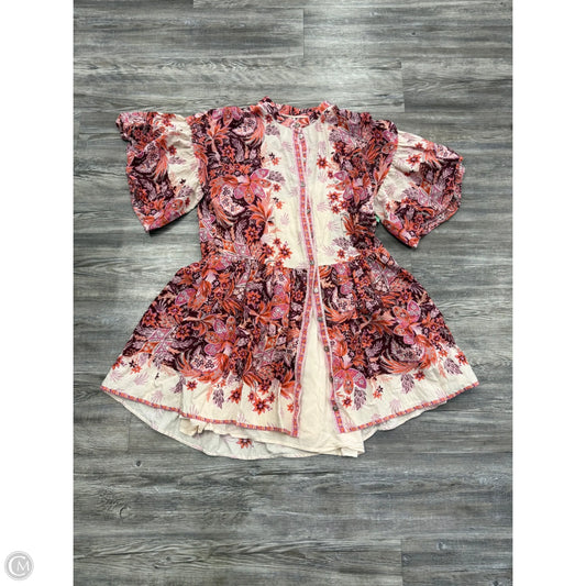 Dress Casual Midi By Anthropologie In Pink, Size: M