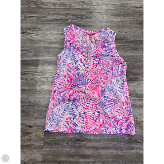Top Sleeveless Designer By Lilly Pulitzer In Pink & Purple, Size: S