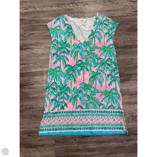 Dress Designer By Lilly Pulitzer In Green & Pink, Size: Xs