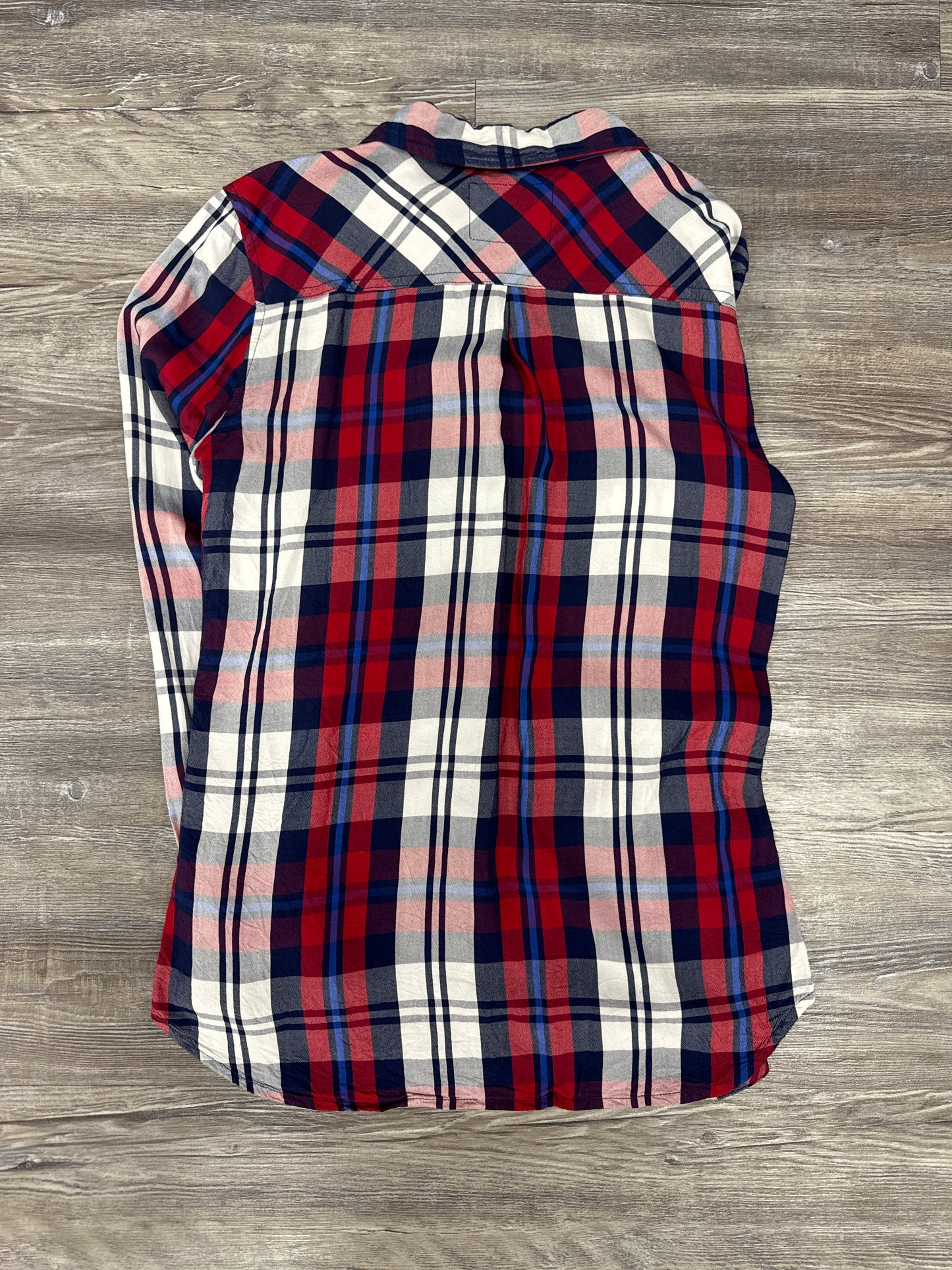 Top Long Sleeve By Rails In Red Blue, Size: S