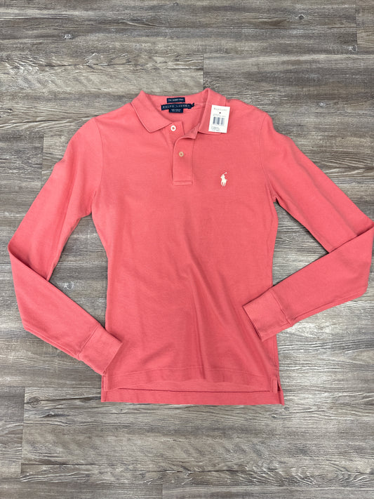 Top Long Sleeve By Ralph Lauren Blue Label In Salmon, Size: S