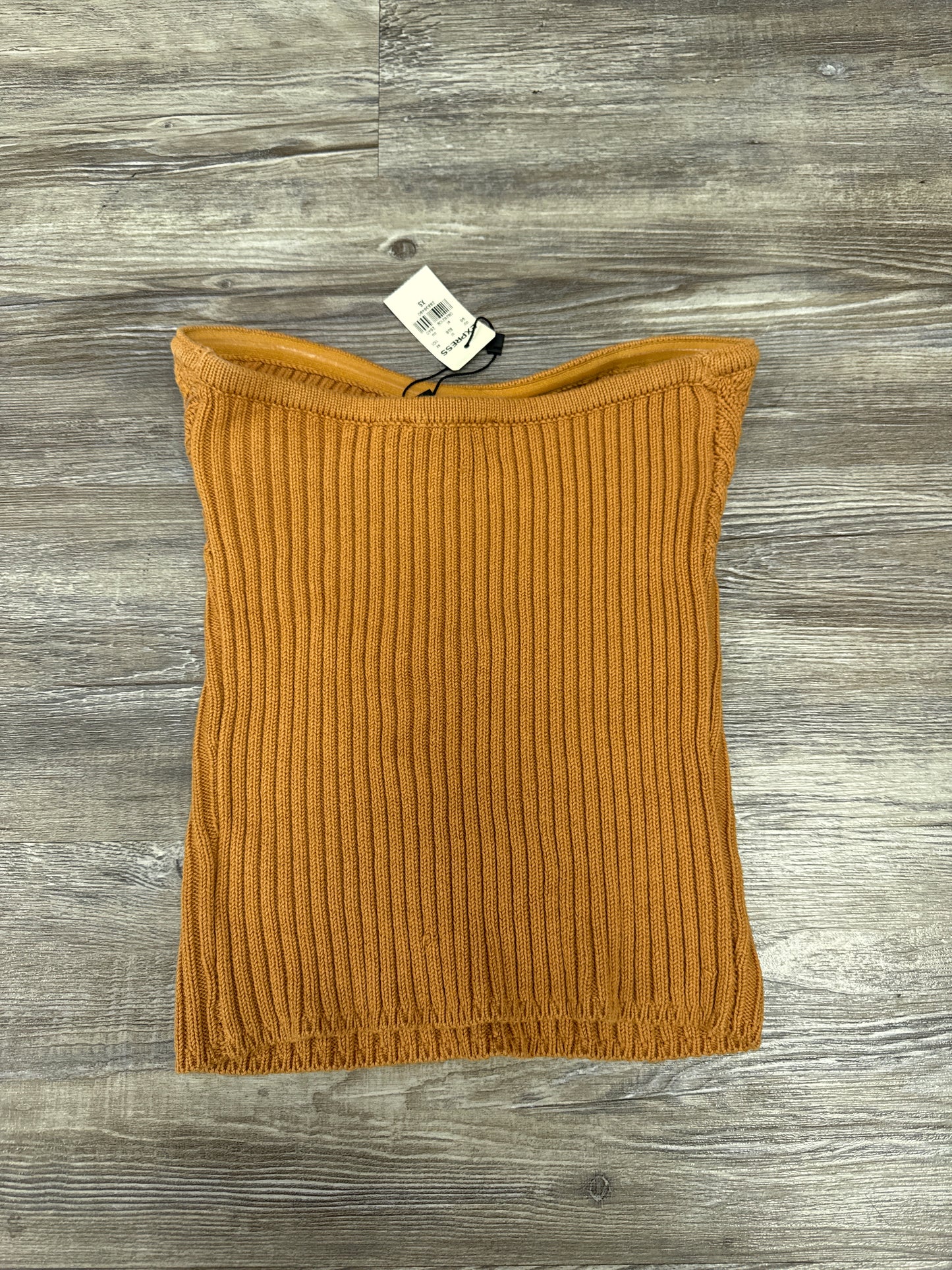 Top Sleeveless Basic By Express In Camel, Size: Xs