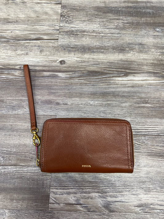 Wristlet Leather By Fossil  Size: Medium