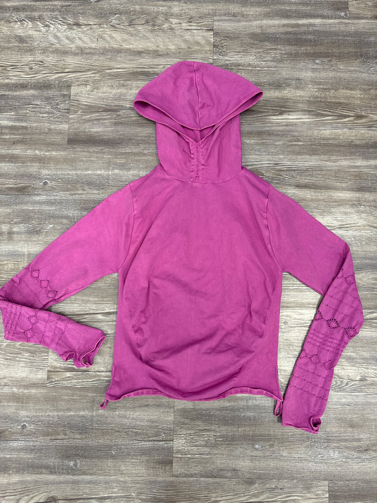 Athletic Top Long Sleeve Hoodie By Free People In Purple, Size: M