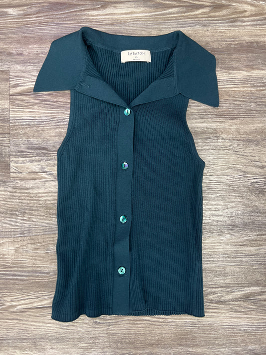 Top Sleeveless By Babaton In Teal, Size: Xs