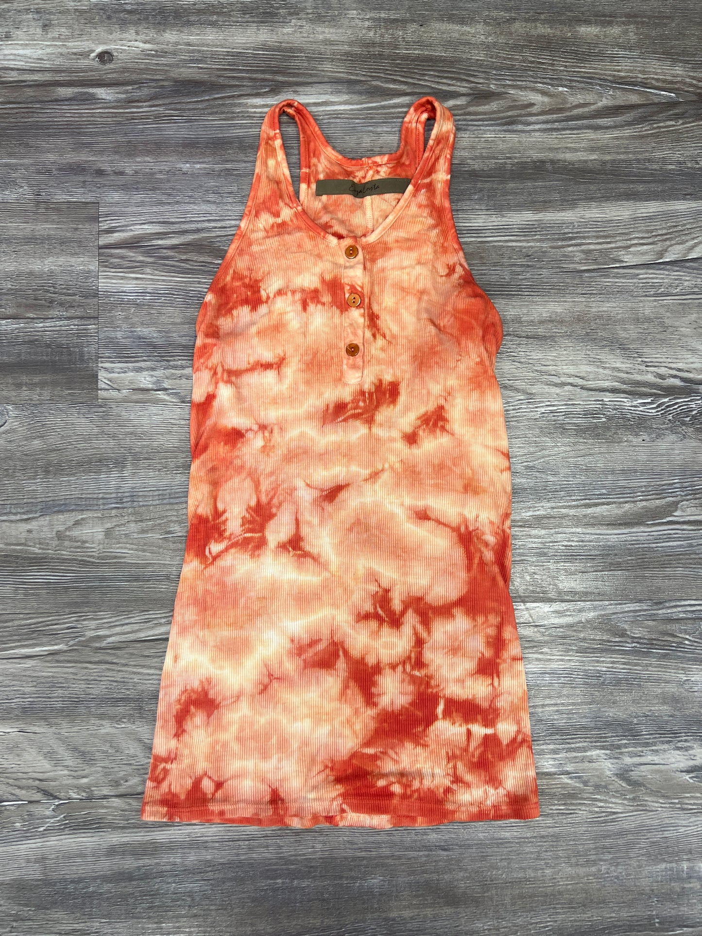 Tie Dye Print Top Sleeveless Cma, Size S