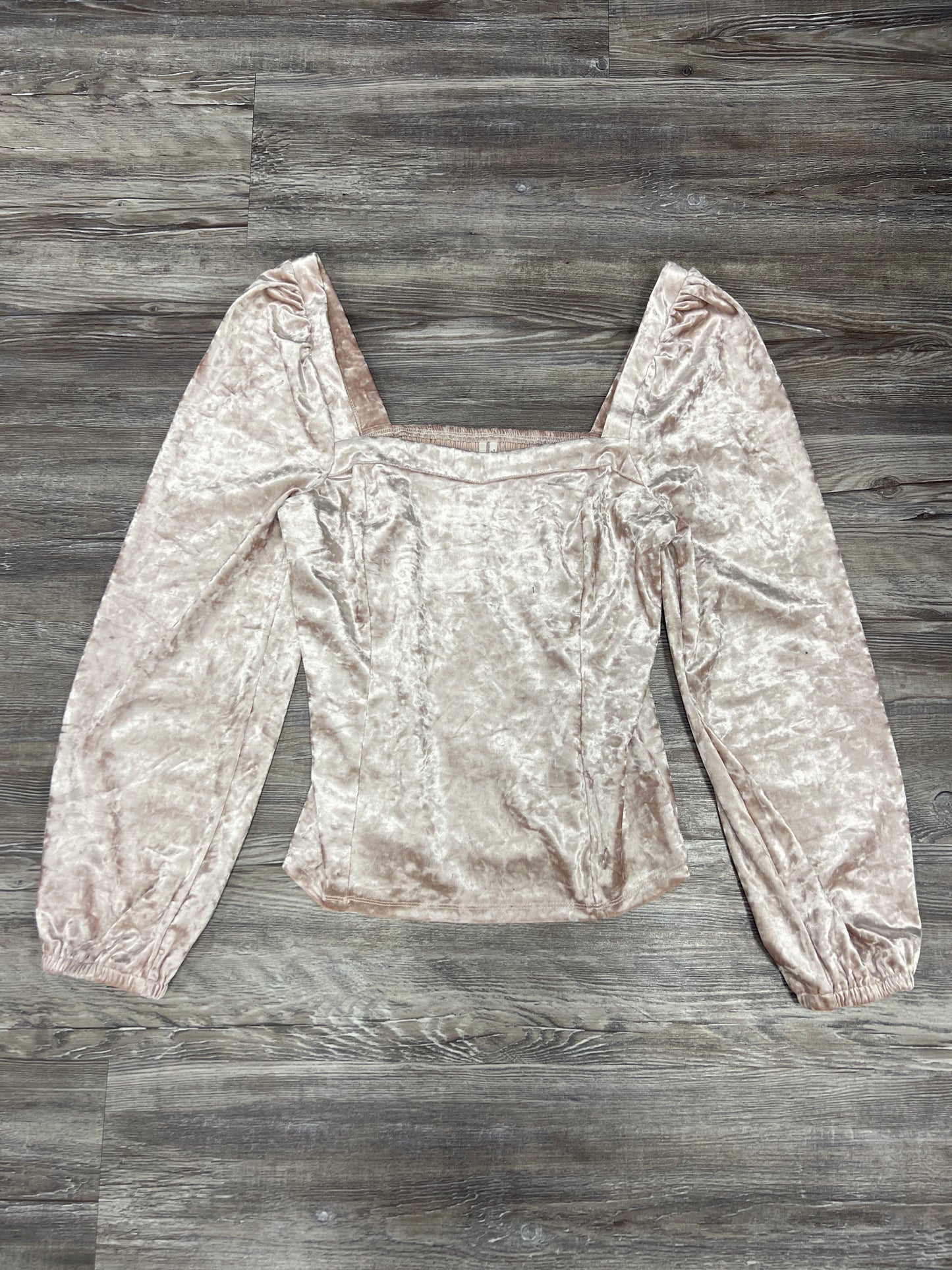 Tan Top Long Sleeve Anthropologie, Size M