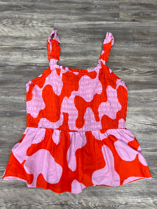 Purple & Red Top Sleeveless Ava & Viv, Size 1x