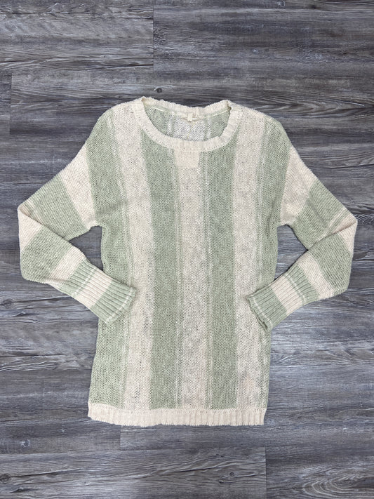 Sweater By Mystree In Green & Tan, Size: M